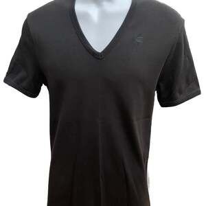 G-STAR Base Layer V-Neck Short Sleeve T-Shirt Black, Medium